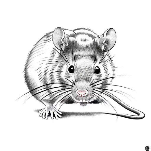rat with scarface tattoo design idea
