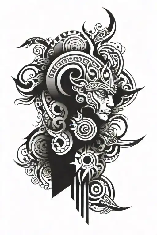 mauri tattoo on full arm sleeve tattoo design inspired tattoo design idea
