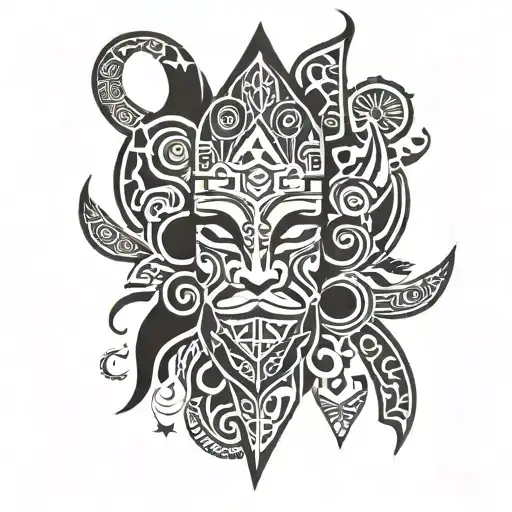 mauri tattoo on full arm tattoo design idea