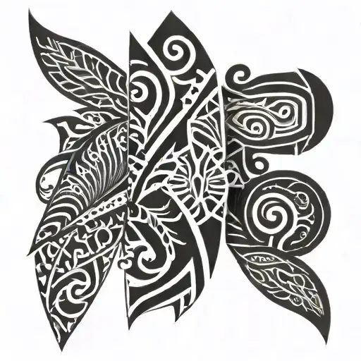 mauri tattoo on full arm sleeve tattoo tattoo design idea