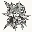 mauri tattoo on full arm tattoo design idea