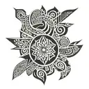 mauri tattoo on full arm tattoo design idea