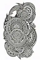 mauri tattoo on full arm sleeve tattoo tattoo design idea