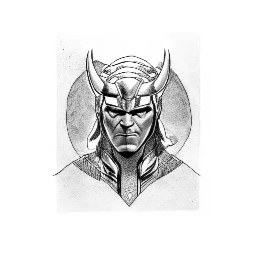 marvel loki tattoo design idea
