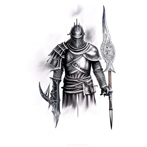 dark souls tattoo design idea