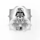 Darth vader tattoo design idea