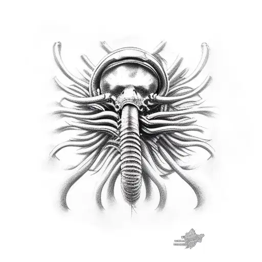 facehugger tattoo design idea