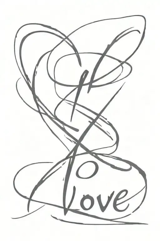 A minimalist tattoo of a Korean calligraphy brush with the phrase 'self love' written in elegant Korean script tattoo design idea