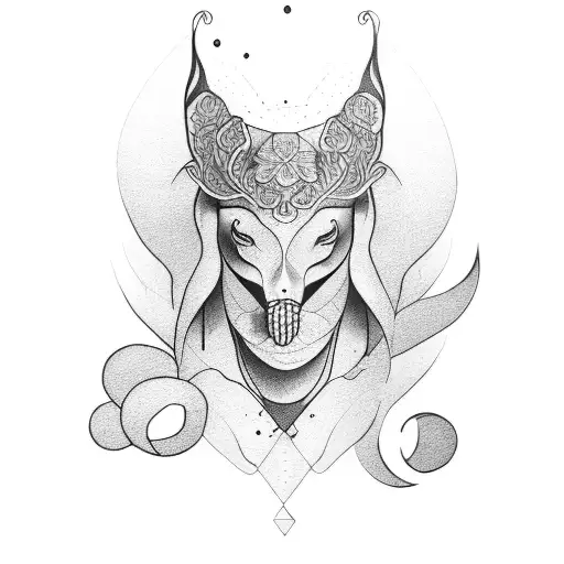 wine mother tattoo design idea