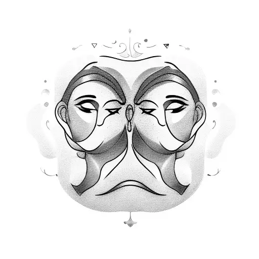 wine mother and daughter tattoo design idea