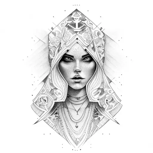 wine mother tattoo design idea