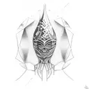 wine mother tattoo design idea