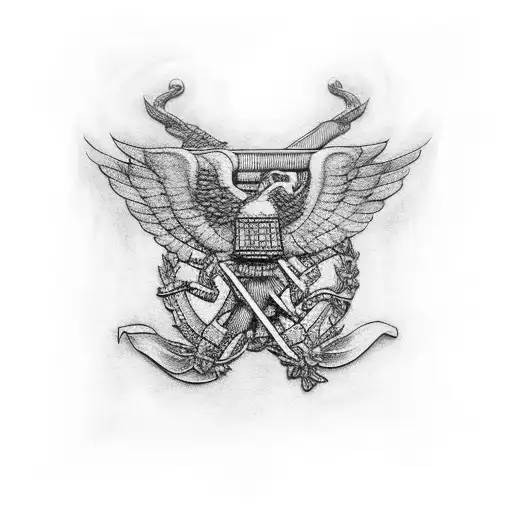 military memorial tattoo design idea
