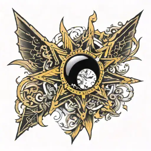 Acheron honkai star rail tattoo design idea