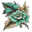 Acheron honkai flower  tattoo design idea