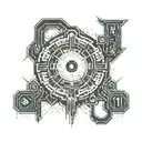 11:11 clock, ELEVEN tattoo design idea