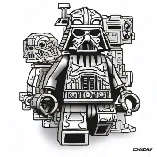 edgar wallace lego star wars tattoo design idea