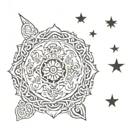 cook island patterns representing strength tattoo design idea