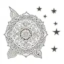 cook island patterns representing strength tattoo design idea
