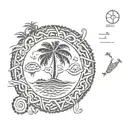 cook island patterns representing strength tattoo design idea