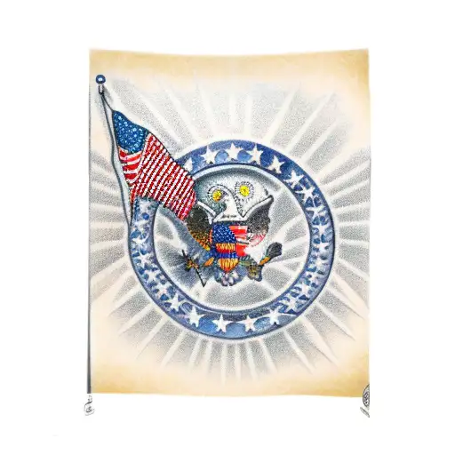 2nd amendment us flag tattoo design idea