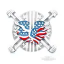 2nd amendment us flag tattoo design idea