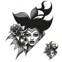 Cheerleading tattoo design idea