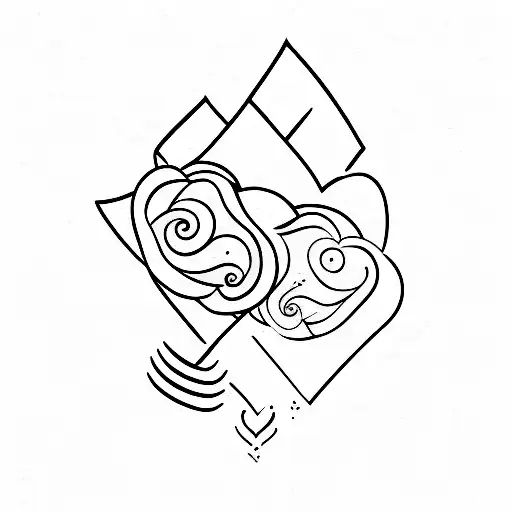 the love you take is equal to the love you make tattoo design idea