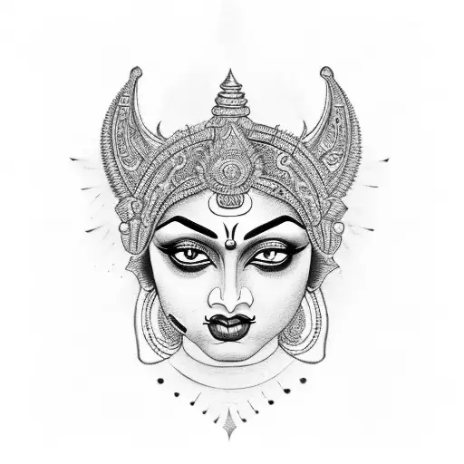 goddess kali tattoo design idea