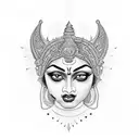 goddess kali tattoo design idea