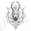 Jörmungandr fenrir Yggdrasil tattoo design idea