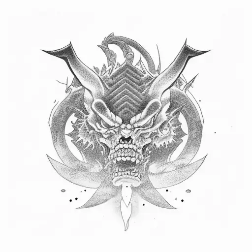 Epic battle between Kaido and Akainu tattoo design idea