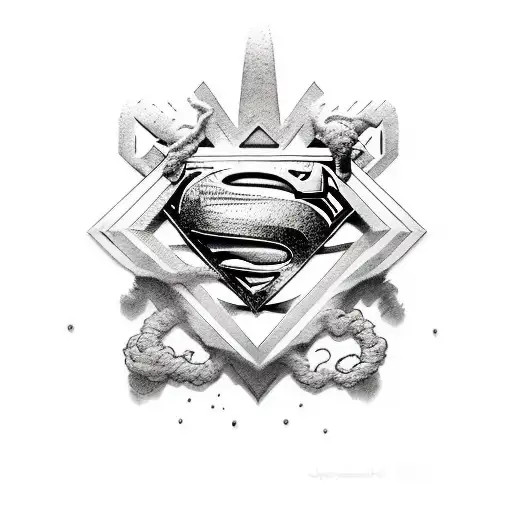 superman  tattoo design idea