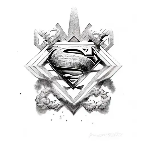superman  tattoo design idea