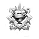 superman  tattoo design idea