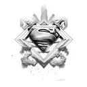 superman  tattoo design idea