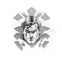 superman  tattoo design idea