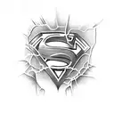 superman  tattoo design idea