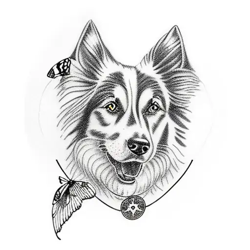 Tushar Bali on Instagram: “Dog tattoo!! #dogtattoo #tattoo #tattooartists  #tattooartistsindelhi #artsutrat… | Dog portrait tattoo, Husky tattoo  design, Husky tattoo