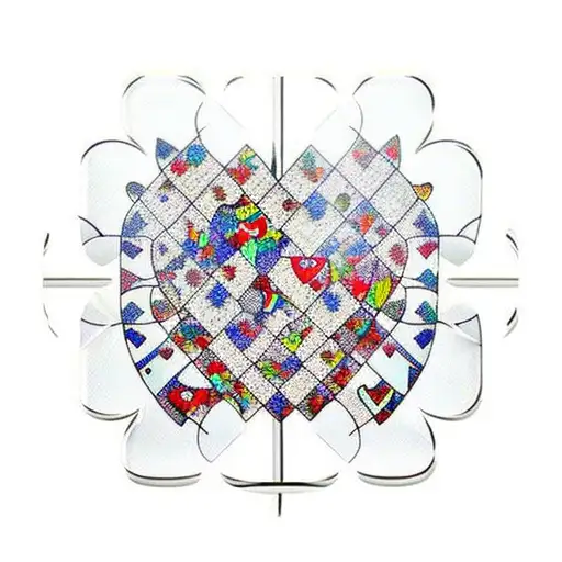 Glass shattered heart puzzle piece tattoo design idea