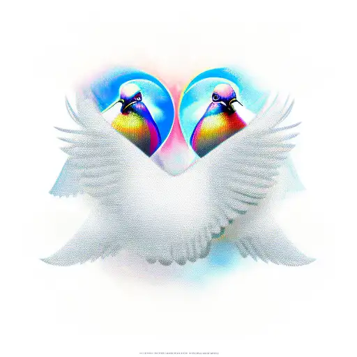 doves tattoo design idea