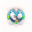 doves tattoo design idea