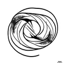 Aries Gemini and Pisces next to each other tattoo design idea