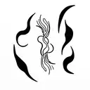 Aries Gemini and Pisces next to each other tattoo design idea