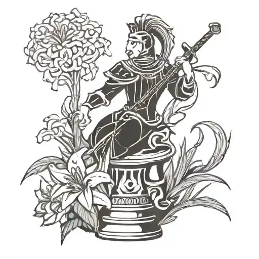 Lycoris, IDE, osu!, music, knight chess piece tattoo design idea