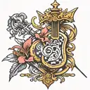 Lycoris, CMD, music note, osu game, chess piece knight tattoo design idea