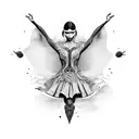 macabre dance  tattoo design idea