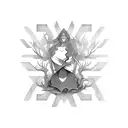 macabre dance  tattoo design idea