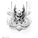 Odin Thor Loki tattoo design idea