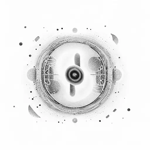 A piano keyboard transforming into a swirling aurora borealis tattoo design idea